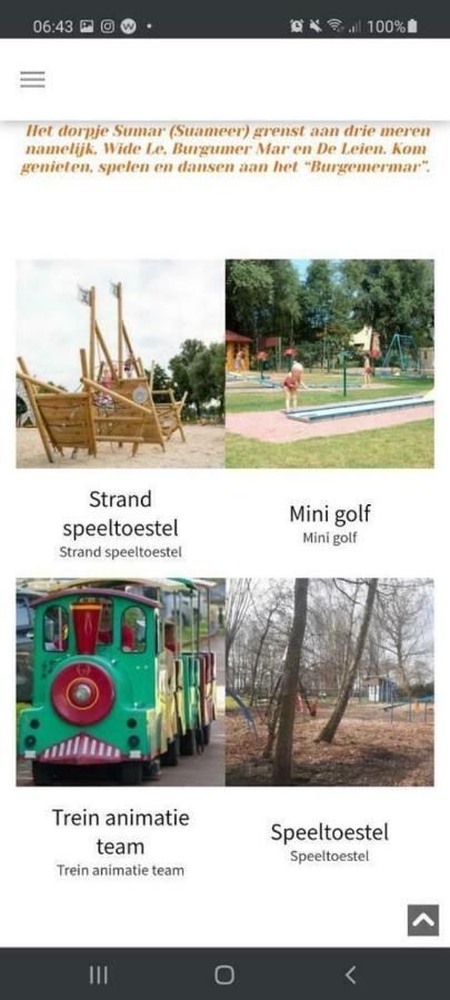 Вілла Kajuit423 6Pers 5Sterren Vakantiepark Bergumermeer Aan Het Water In Friesland Met Zwembad Suameer Екстер'єр фото